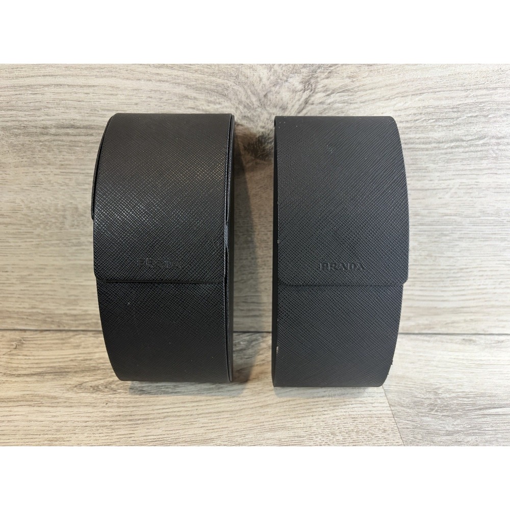 PRADA Sunglasses Glasses Case Lot Of 2 Authentic Black